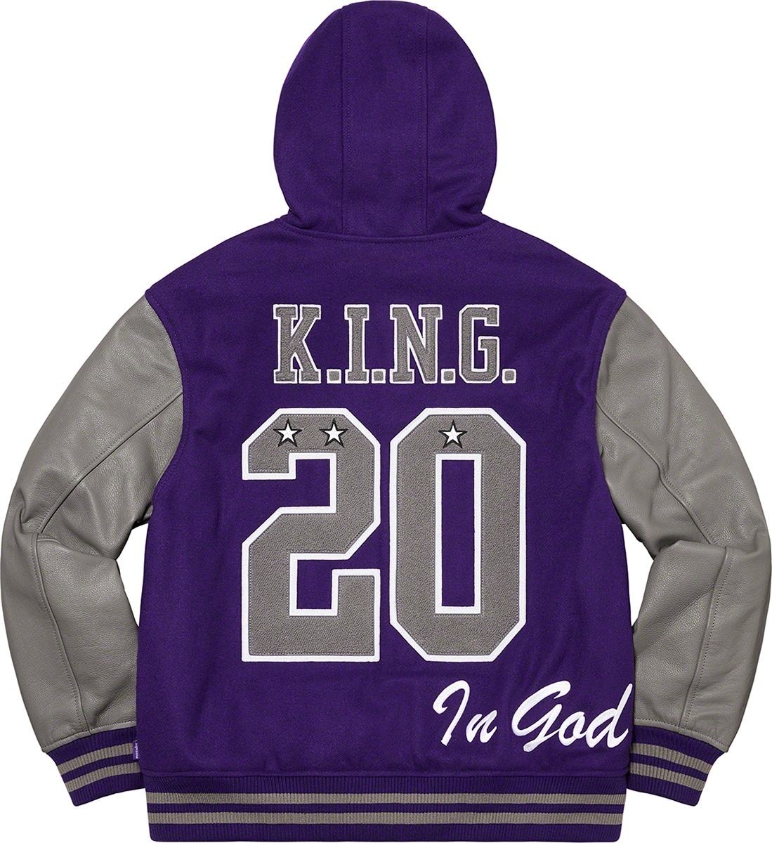 King Hooded Varsity Jacket view 16
